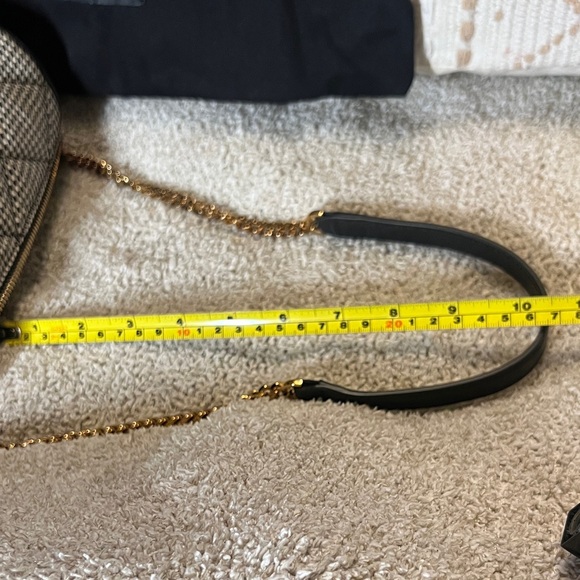 Versace Mini Barrel Bag – Houndstooth Fabric & Lamb Leather - NWT - Picture 16 of 16